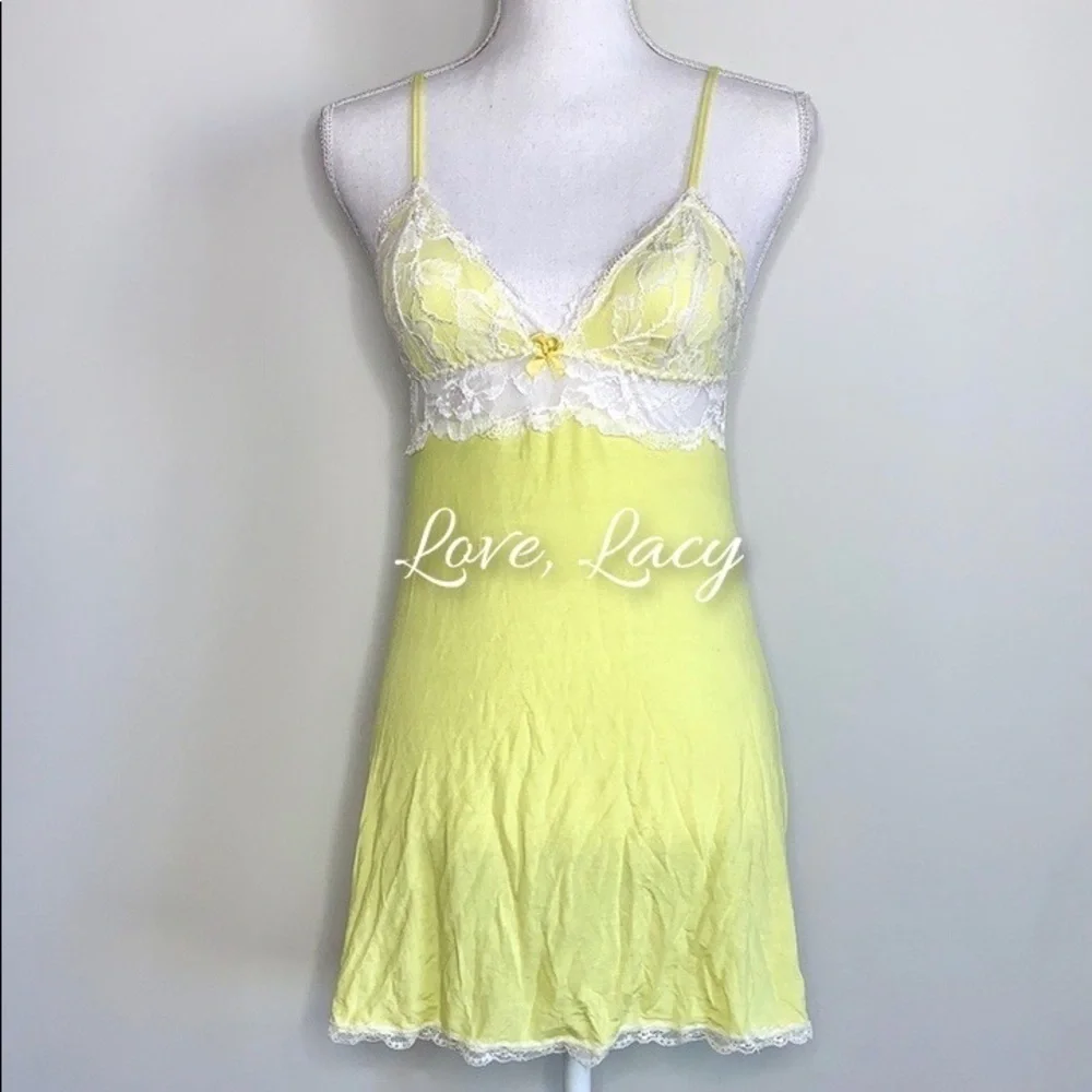 Victoria’s Secret Sunny Soft Lace Slip Dress